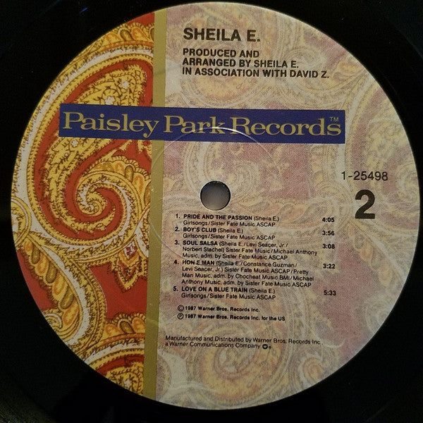 Sheila E. : Sheila E. (LP, Album, Spe)