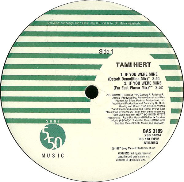 Tami Hert : If You Were Mine (12")