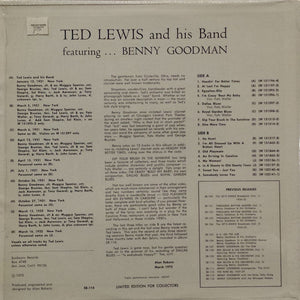 Ted Lewis And His Band Featuring Benny Goodman : Ted Lewis And His Band Featuring Benny Goodman (LP, Comp)