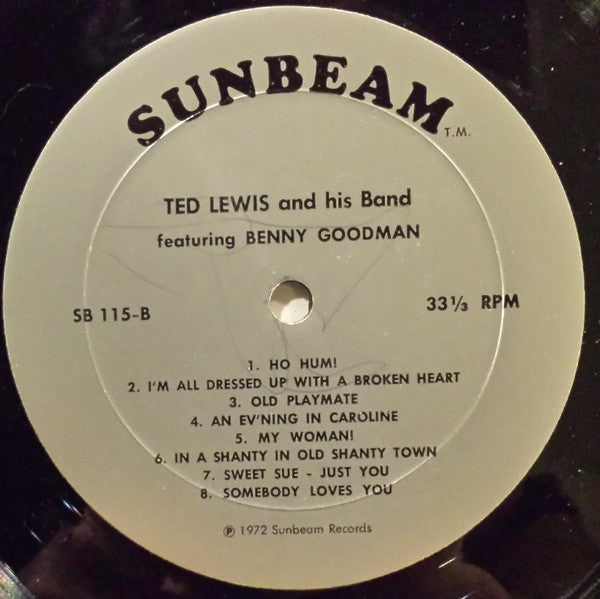 Ted Lewis And His Band Featuring Benny Goodman : Ted Lewis And His Band Featuring Benny Goodman (LP, Comp)