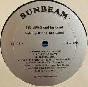 Ted Lewis And His Band Featuring Benny Goodman : Ted Lewis And His Band Featuring Benny Goodman (LP, Comp)