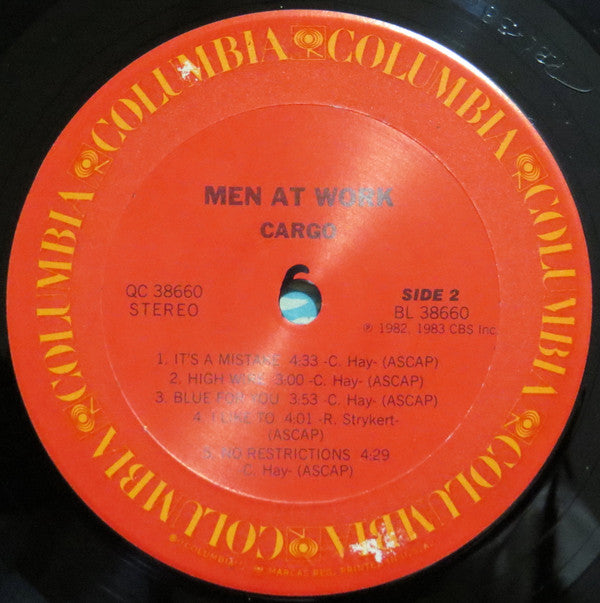 Men At Work : Cargo (LP, Album, M/Print, Car)