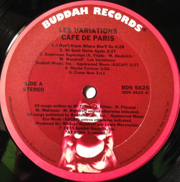 Les Variations* : Café De Paris (LP, Album, Gat)