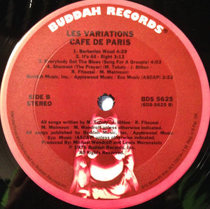 Les Variations* : Café De Paris (LP, Album, Gat)