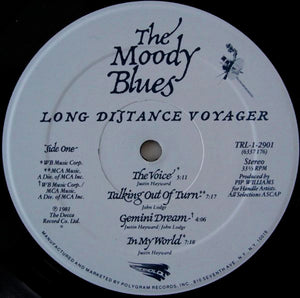 The Moody Blues : Long Distance Voyager (LP, Album, PRC)