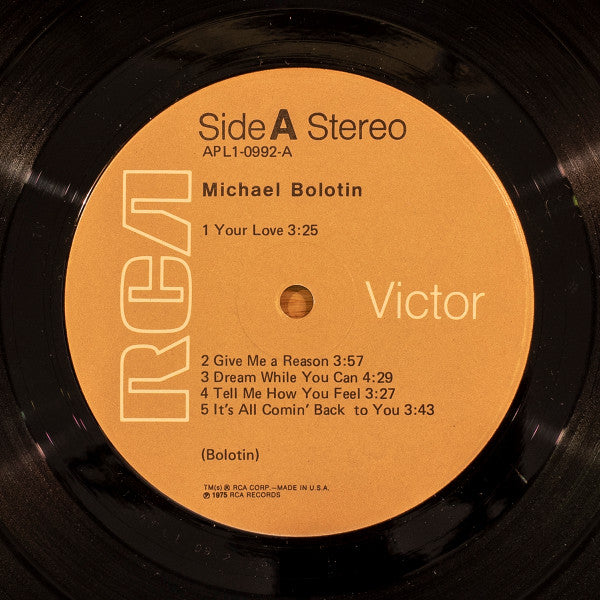 Michael Bolotin : Michael Bolotin (LP, Album)