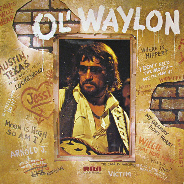 Waylon Jennings : Ol' Waylon (LP, Album, RE, Ind)