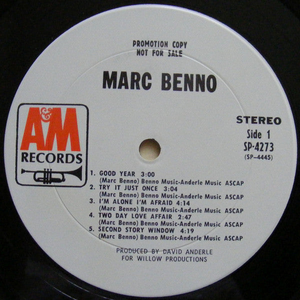 Marc Benno : Marc Benno (LP, Promo)