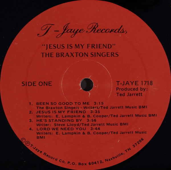 The Braxton Singers : Jesus Is My Friend (LP)