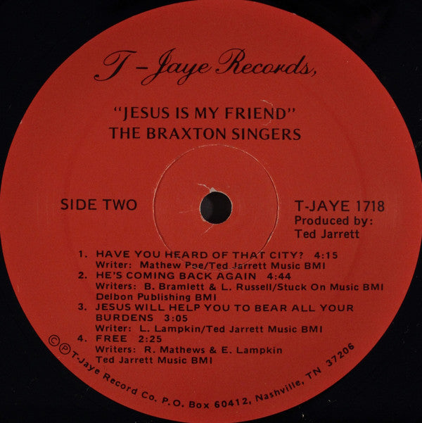 The Braxton Singers : Jesus Is My Friend (LP)