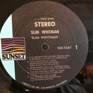 Slim Whitman : Slim Whitman (LP)
