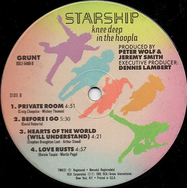 Starship (2) : Knee Deep In The Hoopla (LP, Album, Ind)