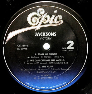 The Jacksons : Victory (LP, Album, Pit)