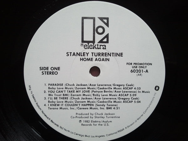 Stanley Turrentine : Home Again (LP, Album, Promo)