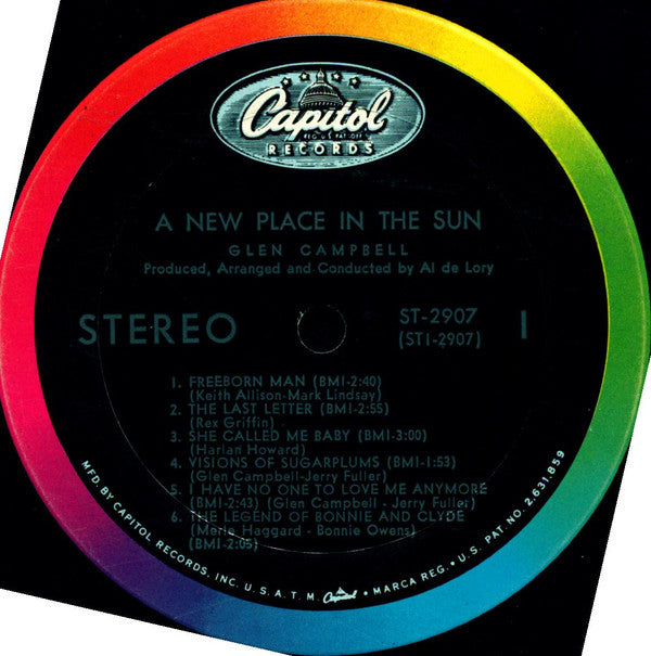 Glen Campbell : A New Place In The Sun (LP, Album)