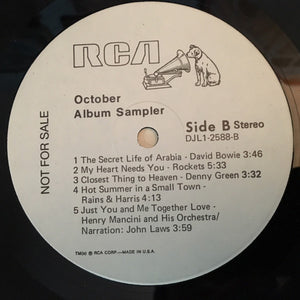 Various : October Album Sampler (LP, Promo, Smplr)
