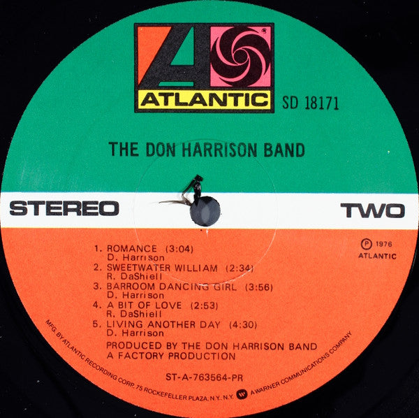The Don Harrison Band : The Don Harrison Band (LP, Album, PR )