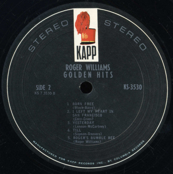 Roger Williams (2) : Golden Hits (LP, Comp)