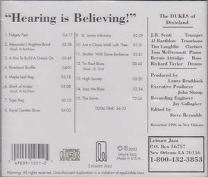 Dukes Of Dixieland : Hearing Is Believing (CD)