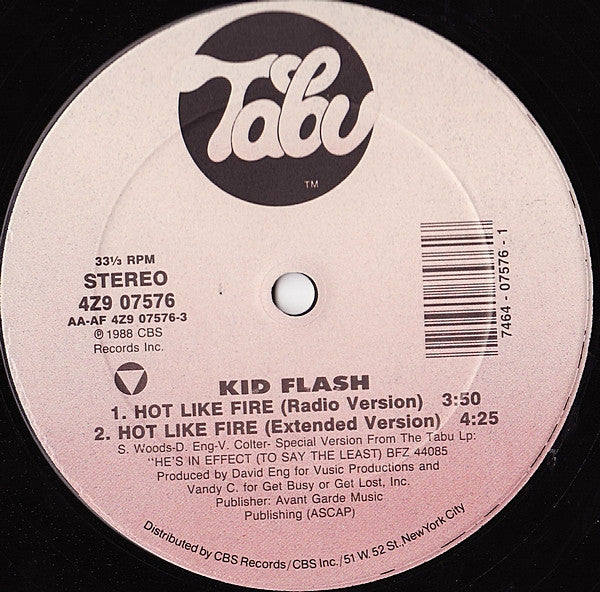 Kid Flash : Hot Like Fire (12")