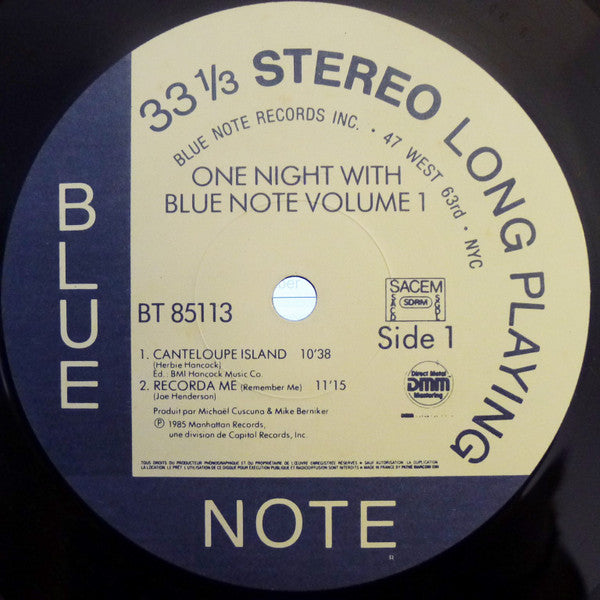 Various : One Night With Blue Note Volume 1 (LP, Album)