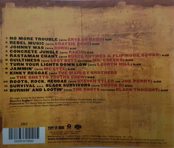 Bob Marley : Chant Down Babylon (CD, Album, Club)