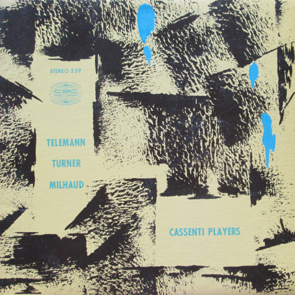 Georg Philipp Telemann, Robert Turner (5), Darius Milhaud, Cassenti Players : Telemann, Turner, Milhaud (LP)