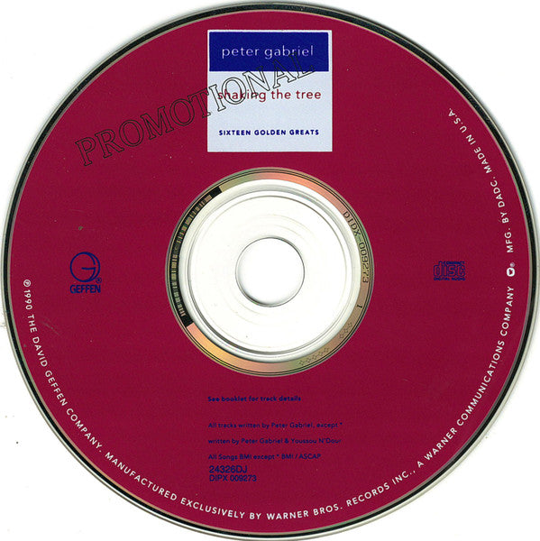 Peter Gabriel : Shaking The Tree: Sixteen Golden Greats (CD, Comp, Promo)