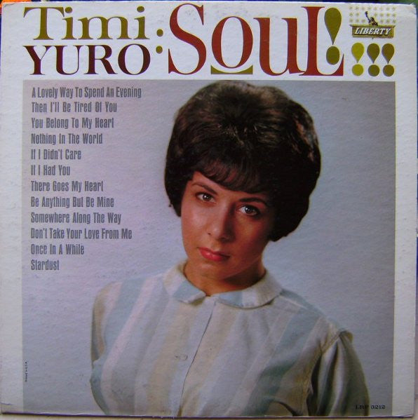 Timi Yuro : Soul! (LP, Album, Mono)