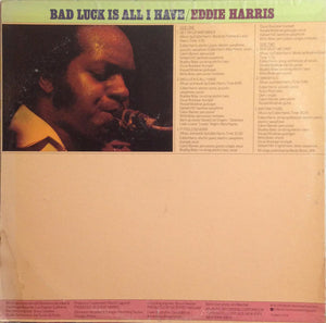 Eddie Harris : Bad Luck Is All I Have (LP, Album, PRC)