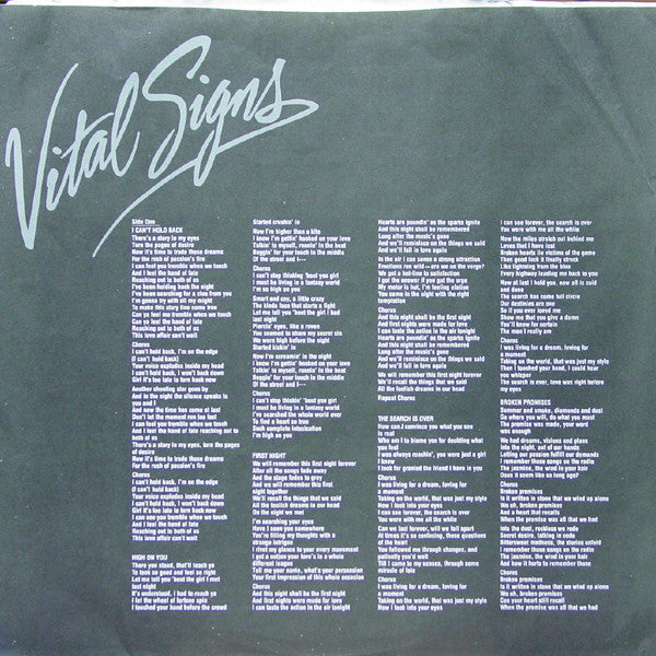 Survivor : Vital Signs (LP, Album, Pit)