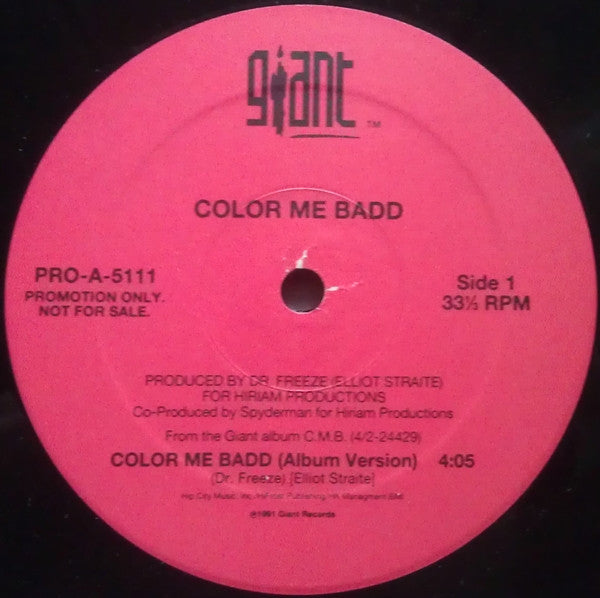 Color Me Badd : Color Me Badd (12", Promo)