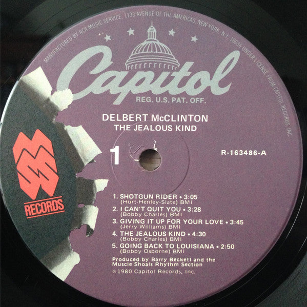 Delbert McClinton : The Jealous Kind (LP, Album, Club)