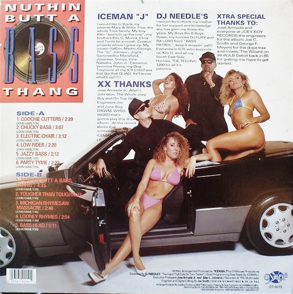 Iceman J* : Nuthin Butt A Bass Thang (LP, Album)