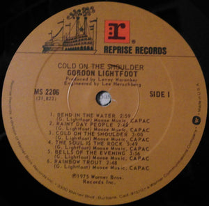 Gordon Lightfoot : Cold On The Shoulder (LP, Album)