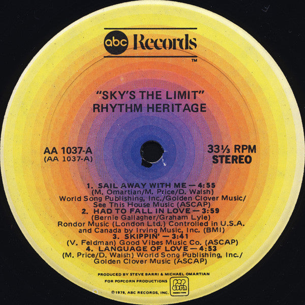 Rhythm Heritage : Sky's The Limit (LP, Album)