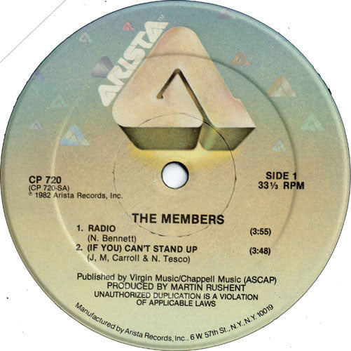 The Members : Radio (12")