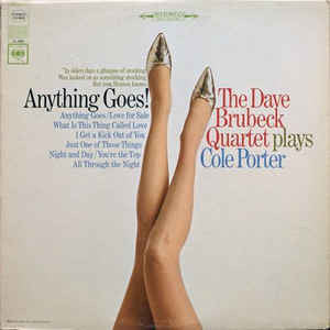 The Dave Brubeck Quartet : Anything Goes! The Dave Brubeck Quartet Plays Cole Porter (LP, Bla)