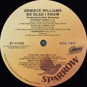 Deniece Williams : So Glad I Know (LP, Album)
