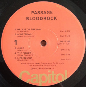 Bloodrock : Passage (LP, Album, Win)