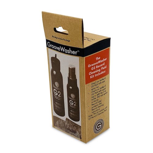 GROOVEWASHER G2 RECORD CLEANING FLUID KIT - 2 OZ MIST SPRAY & 4 OZ RECORD