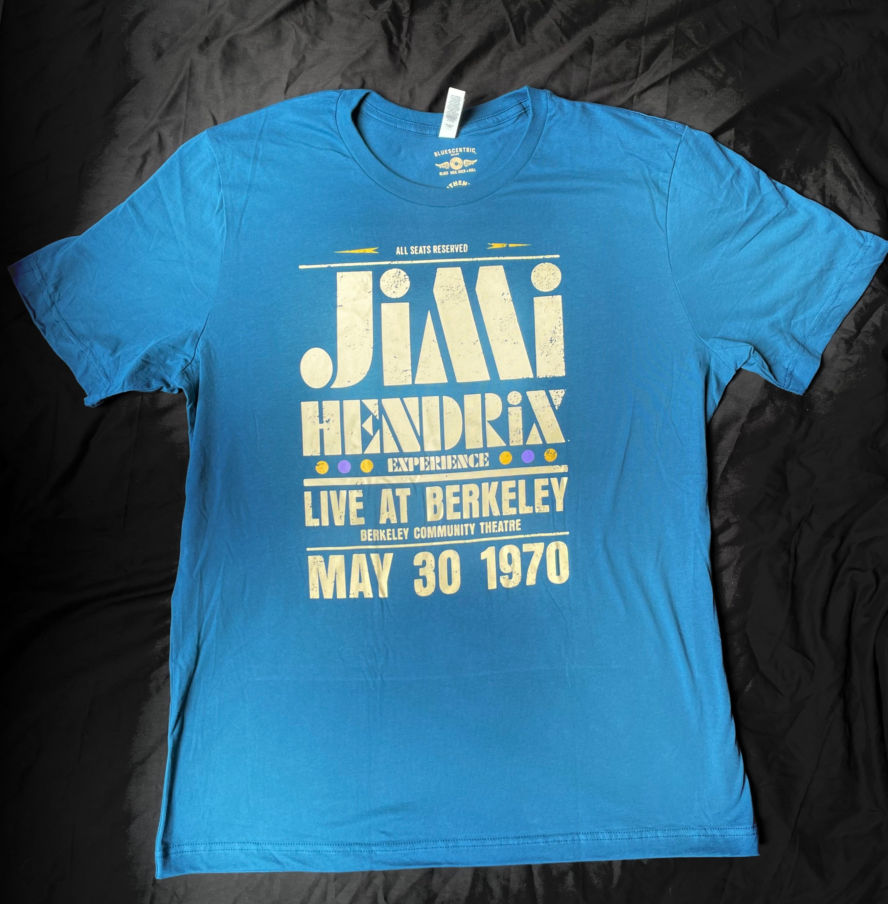JIMI HENDRIX • LIVE AT BERKELEY • T-SHIRT
