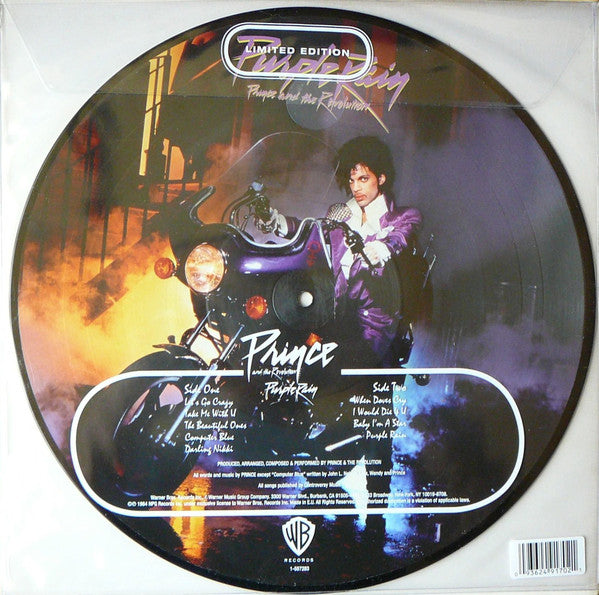 Prince & The Revolution - Lila Regen - Bildscheibe - Limited Edition LP - New Vinyl