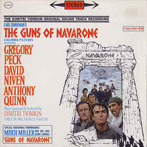 Dimitri Tiomkin • Les pistolets de Navarone • L'enregistrement de piste sonore original Dimitri Tiomkin • LP