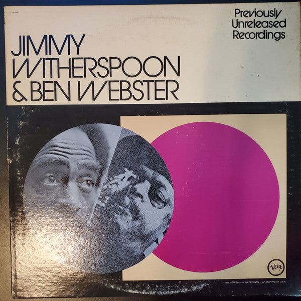 JIMMY WITHERSPOON & BEN WEBSTER • VORHER UNVERÖFFENTLICHTE AUFNAHMEN