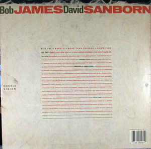 BOB JAMES ET DAVID SANBORN • DOUBLE VISION • COPIE SCELLÉE!