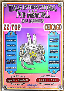 [Poster] Texas International Pop Festival (5oth anniversario)