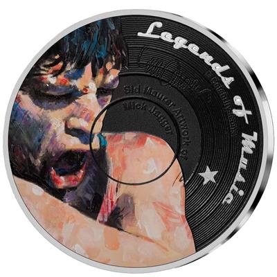 Sidney Randolph Maurer Celebrity Icone Silver Collect Coin • Mick Jagger