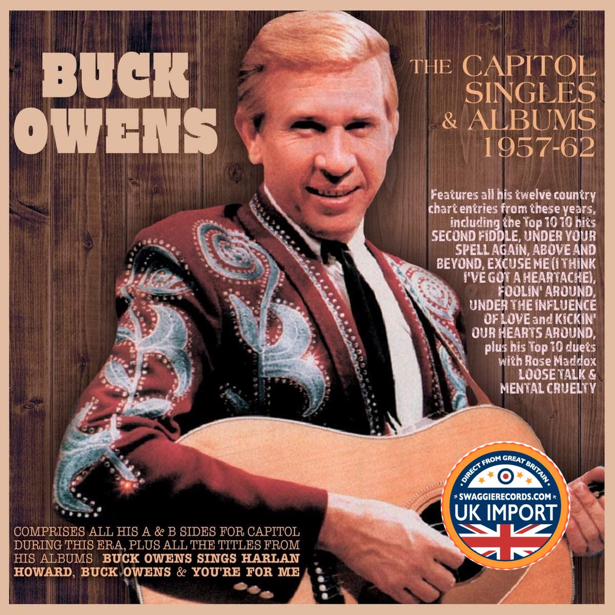 [CD] BUCK OWENS • DIE CAPITOL SINGLES & ALBUMS 1957-62 • 2-DISC-SET • UK IMPORT