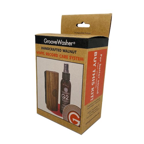 GROOVEWASHER WALNUT RECORD CLEANING KIT